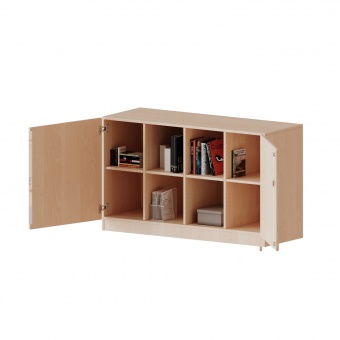 ErgoTray Schrank, 4reihig, 2 OH, zweitürig, B/H/T 138,7x82x50cm 